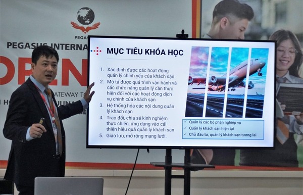 Chương trình đào tạo ngành Quản lý khách sạn tại trường Cao đẳng Quốc tế Pegasu được thiết kế theo theo tiêu chuẩn VTOS